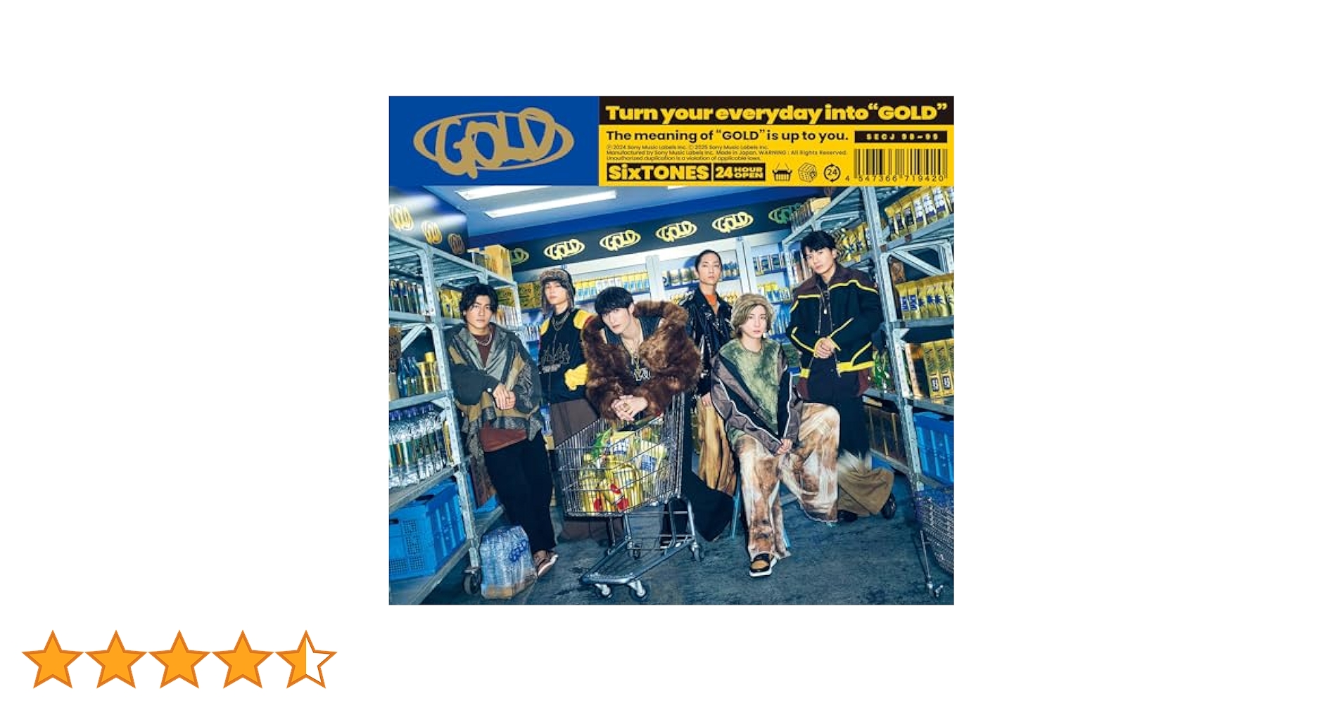SixTONES アルバム GOLD 3形態 Blu-ray 3形態同時購入Blu-rayセット》 GOLD 【初回A盤+初回B盤+通常盤